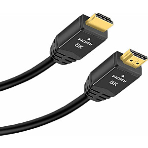 Mozos HDMI - HDMI kabelis 0,5 m melns (HD218K -0,5M)