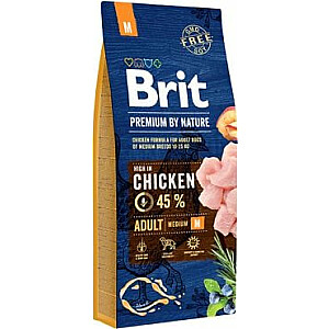 Brit Premium By Nature Adult M Medium 15 кг