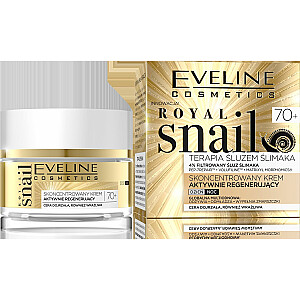 Eveline Royal Snail 70+ Concentrated Active atjaunojošs dienas un nakts krēms 50 ml