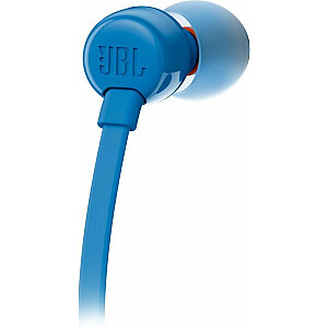 JBL T110 austiņas ar mikrofonu / 3,5 mm / zilas (EU blisteris)