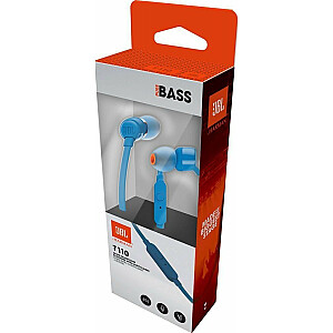 Наушники с микрофоном JBL T110 / 3,5 мм / синие (EU Blister)
