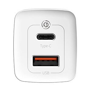 Зарядное устройство Baseus GaN2 Lite USB-C / 65W белое