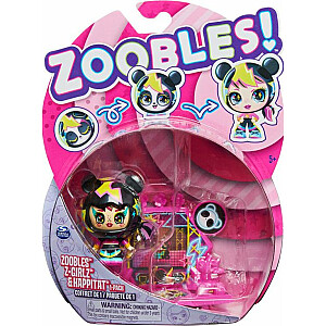 Spin Master Zoobles Трансформирующая фигурка Z-Girlz Bam Bop + аксессуары Happitat p3 6061365