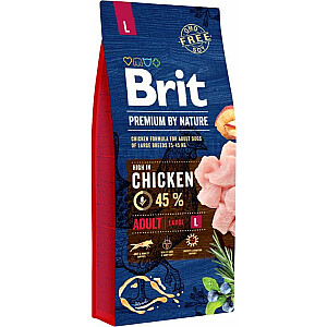 Brit Premium By Nature Adult L Large 15 кг