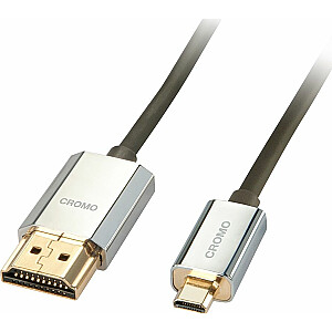 Lindy HDMI Micro - кабель HDMI 3 м серебристый (41678)