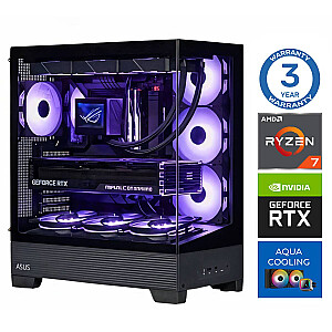INTOP AQUA Ryzen 7 8700F 32GB DDR5 1TB SSD M.2 NVME+4TB RTX5060Ti 8GB no-OS