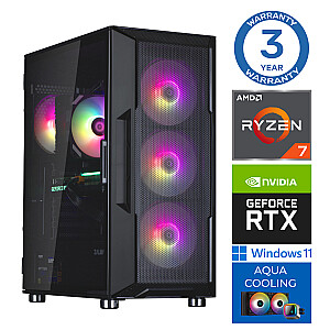 INTOP AQUA Ryzen 7 7700X 16GB DDR5 2TB SSD M.2 NVME+4TB RTX5050 8GB WIN11