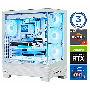 INTOP AQUA Ryzen 5 9600X 64GB DDR5 1TB SSD M.2 NVME+4TB RTX5050 8GB no-OS