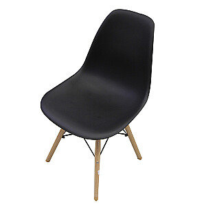 Krēsls ENZA 52.5x46.5xH81.5cm melns 558536