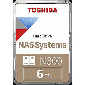 Toshiba N300 6TB 3,5 collu SATA III (6Gb / s) servera disks (HDWG460UZSVA)