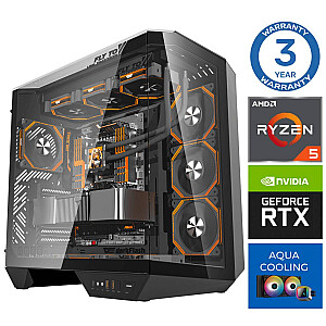 INTOP AQUA Ryzen 5 7500X3D 16GB DDR5 1TB SSD M.2 NVME+4TB RTX5070 12GB no-OS