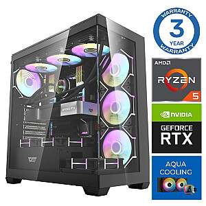 INTOP AQUA Ryzen 5 7500X3D 16GB DDR5 1TB SSD M.2 NVME+4TB RTX5060 8GB no-OS