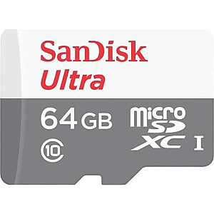 Карта SanDisk Ultra MicroSDXC 64 ГБ Class 10 UHS-I (SDSQUNR-064G-GN3MN)