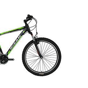 Горный велосипед Bisan MTX7050 VB Matt Black/Green (Размер колеса: 27.5 Размер рамы: 19)