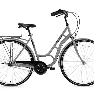 City bicycle Bisan Ambiance Grey/Black (Wheel size: 28 Frame size: 20)