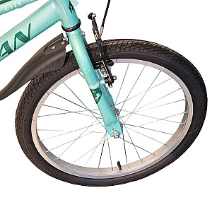 Bērnu velosipēds Bisan Lily V Turquoise (Rata izmērs: 20 Rāmja izmērs: 11)