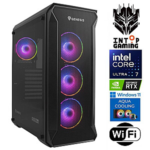 INTOP AQUA Ultra 7 270K Plus 64GB DDR5 500SSD M.2 NVME+4TB RTX5070 12GB WiFi WIN11Pro