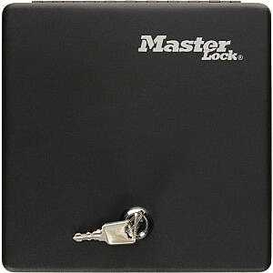 MASTER LOCK Metāla kasete ar atslēgu melna (2111466)