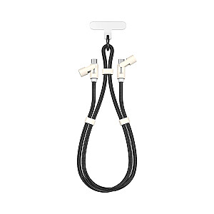 Sbox LANYARD BLACK Type-C -Type-C 1.5m Black