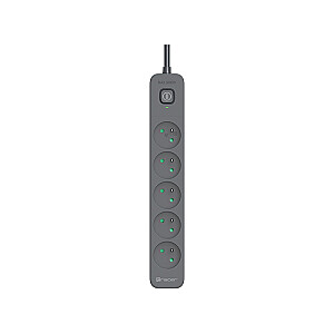 Tracer 47813 Super Line+ Graphite 1.5m (5 outlets )