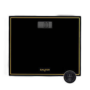 Salter 9207 BGHCFEU12  Compact Electronic Bathroom Scale, Black