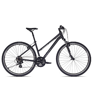 Kalnu velosipēds Rock Machine Rokk 30 Easy Entry, Matte Black (Rata izmērs: 28,  Rāmja izmērs: L)