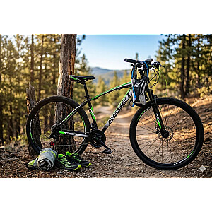 Mountain bike Reset Derek Black/Green (Wheel size: 27.5 Frame size: L)