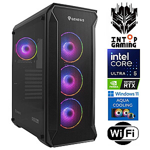 INTOP AQUA Ultra 5 250KF Plus 32GB DDR5 1TB SSD M.2 NVME+4TB RTX5070 12GB WiFi WIN11Pro