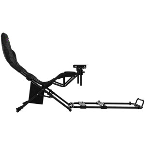 LORGAR FLEX RAF1, Sim Racing Cockpit Advanced, Foldable, 150x72x113 cm-playing, 38x72x126cm-folded, Black