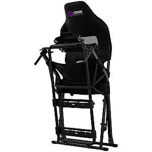 LORGAR FLEX RAF1, Sim Racing Cockpit Advanced, Foldable, 150x72x113 cm-playing, 38x72x126cm-folded, Black