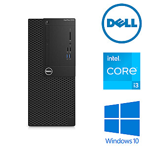 Dell 3050 Tower i3-7100 16GB 256GB SSD + 160GB HDD W10P Renew