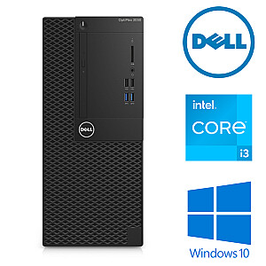 Dell 3050 Tower i3-7100 8GB 256GB SSD + 160GB  HDD W10P Renew