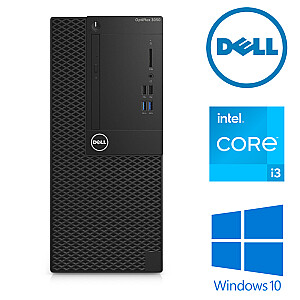 Dell 3050 Tower I3-7100 8GB 256SSD +160GB HDD W10P Renew