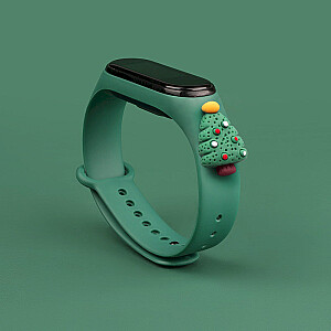 Fusion Xmas Christmas Tree 2 ремешок для часов Xiaomi Mi Band 3 / 4 зеленый