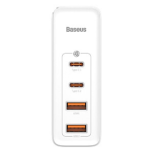 Baseus GaN CCGAN2P-L02 Сетевое зарядное устройство 2 x USB / 2 x USB-C / 100W / 5A белое