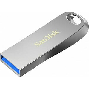 Флеш-память SanDisk Ultra Luxe 256 ГБ серебристого цвета