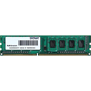 Фирменная память Patriot, DDR3, 4 ГБ, 1600 МГц, CL11 (PSD34G160081)