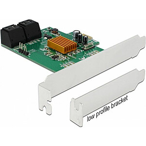 Delock PCIe 2.0 x1 — 4 x SATA III kontrolieris (90382)