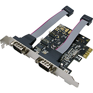 LogiLink 2x sērijveida uz PCIe kontrolieris (PC0031)