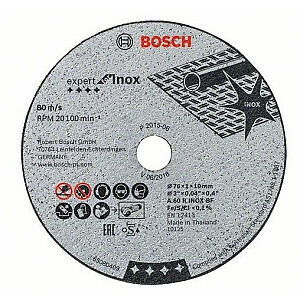 Griešanas disks Bosch Expert for Inox 76x1x10mm 5gab (2.608.601.520)