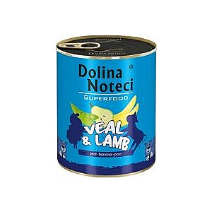 Dolina Noteci Dolina Noteci Premium Superfood pīrāgi ar teļa un jēra gaļu 800g skārda