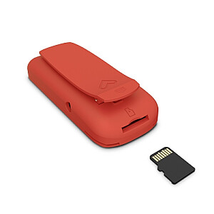MP3 Clip Coral (8 GB, Clip, FM Radio and microSD)