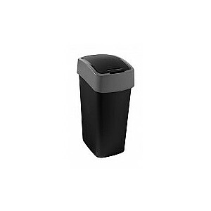 Урна для мусора Flip Bin 45L черный / серебристый