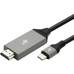 Kabel USB TB USB-C HDMI, 2 m, Czarny (AKTBXVH1P20C20B)