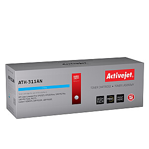 Тонер Activejet ATH-311AN для принтера HP; HP 126A CE311A, замена Canon CRG-729C; Премиум; 1000 страниц; голубой