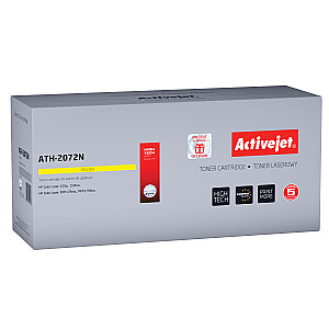 Activejet ATH-2072N toneris HP printerim; Rezerves HP 117A 2072A; Augstākā; 700 lappuses; dzeltens