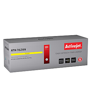 Тонер Activejet ATH-352AN для принтера HP; Замена HP CF352A; Верховный; 1100 страниц; желтый