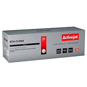 Activejet ATH-210NX toneris HP printerim; HP 131X CF210X, Canon CRG-731BH nomaiņa; Augstākā; 2400 lappuses; melns