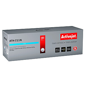 Activejet ATH-211N toneris HP printerim; HP 131A CF211A, Canon CRG-731C nomaiņa; Augstākā; 1800 lappuses; zils