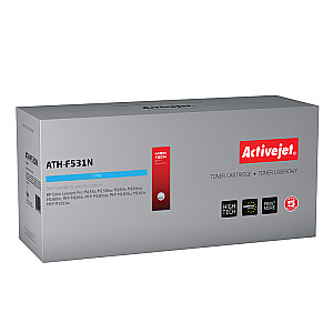 Тонер Activejet ATH-F531N для принтера HP; Замена HP 205A CF531A; Верховный; 900 страниц; голубой